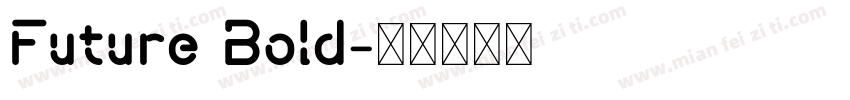 Future Bold字体转换